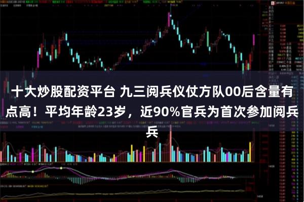 十大炒股配资平台 九三阅兵仪仗方队00后含量有点高！平均年龄23岁，近90%官兵为首次参加阅兵