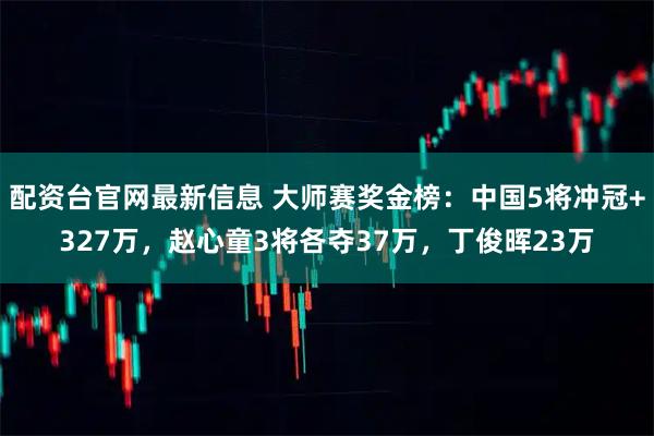 配资台官网最新信息 大师赛奖金榜：中国5将冲冠+327万，赵心童3将各夺37万，丁俊晖23万
