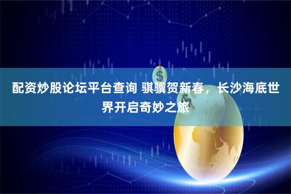 配资炒股论坛平台查询 骐骥贺新春，长沙海底世界开启奇妙之旅