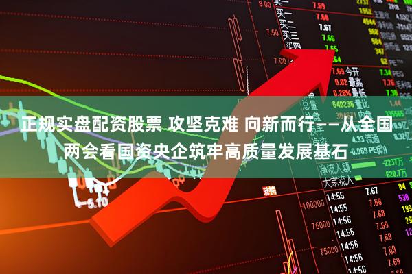 正规实盘配资股票 攻坚克难 向新而行——从全国两会看国资央企筑牢高质量发展基石